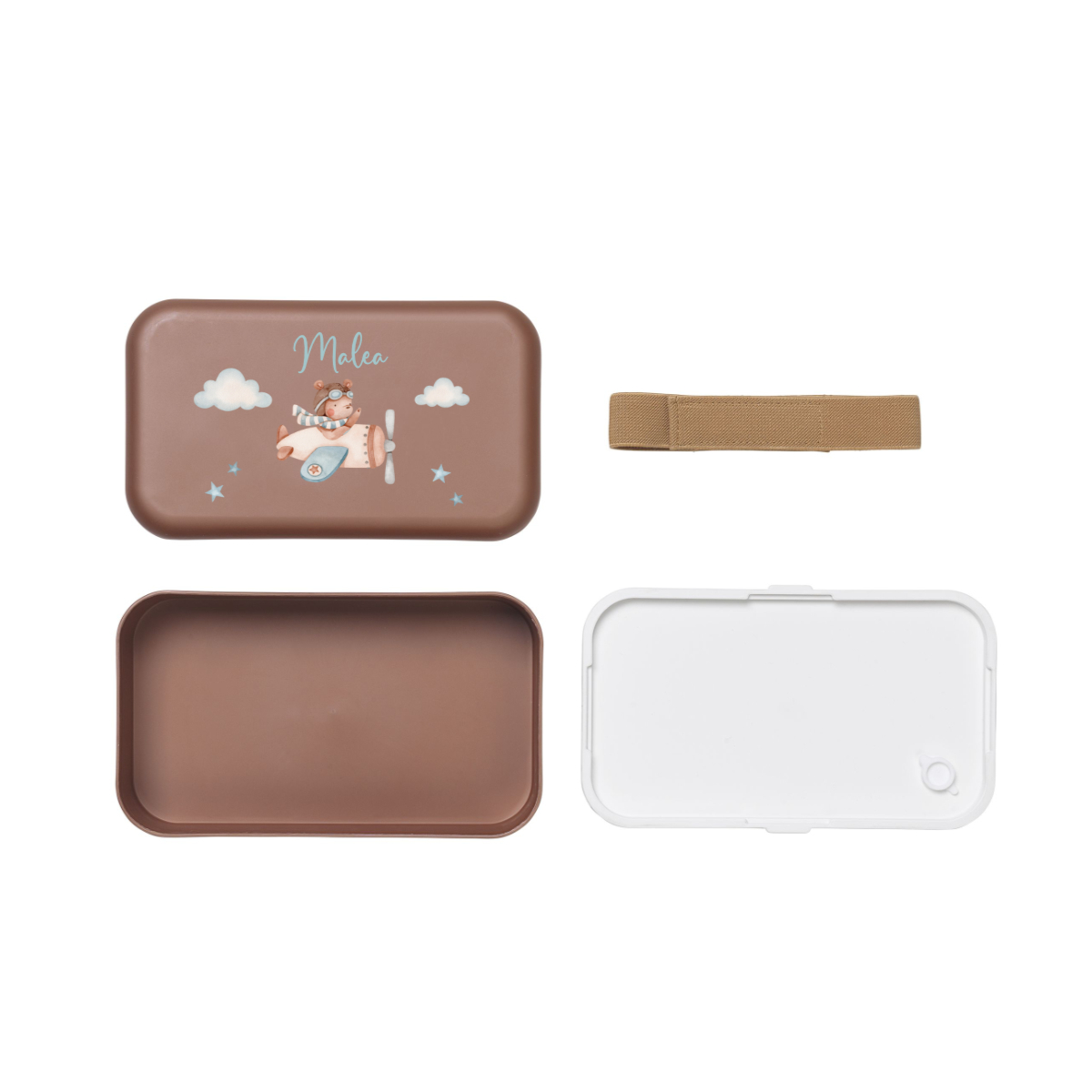 serializer case, Lunchbox, braun, Pilot, Gurtband