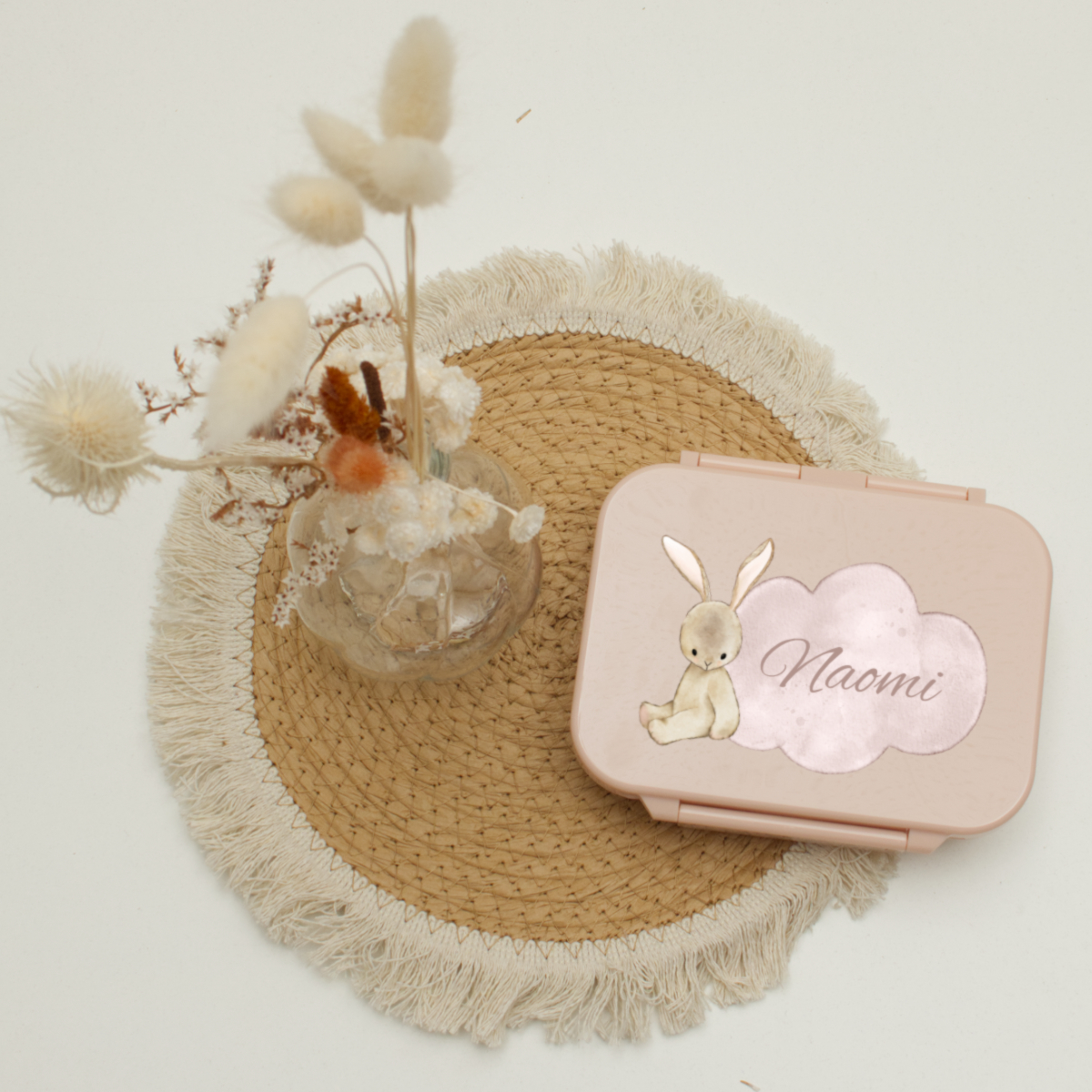 baby, gift, bunny, pink, box