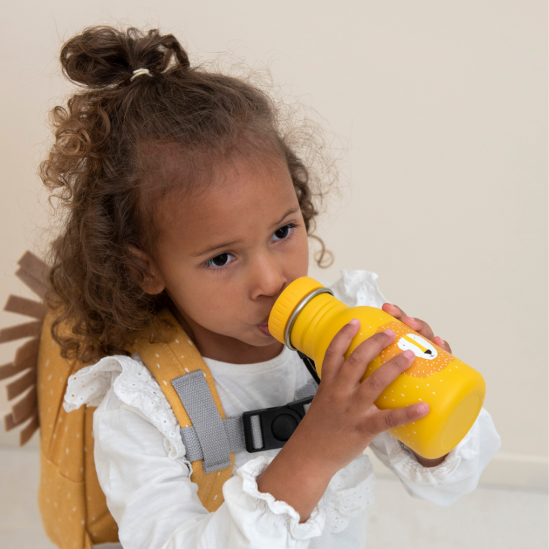 Kindertrinkflasche, Trinkflasche, Gelb, Rucksack, Schultag