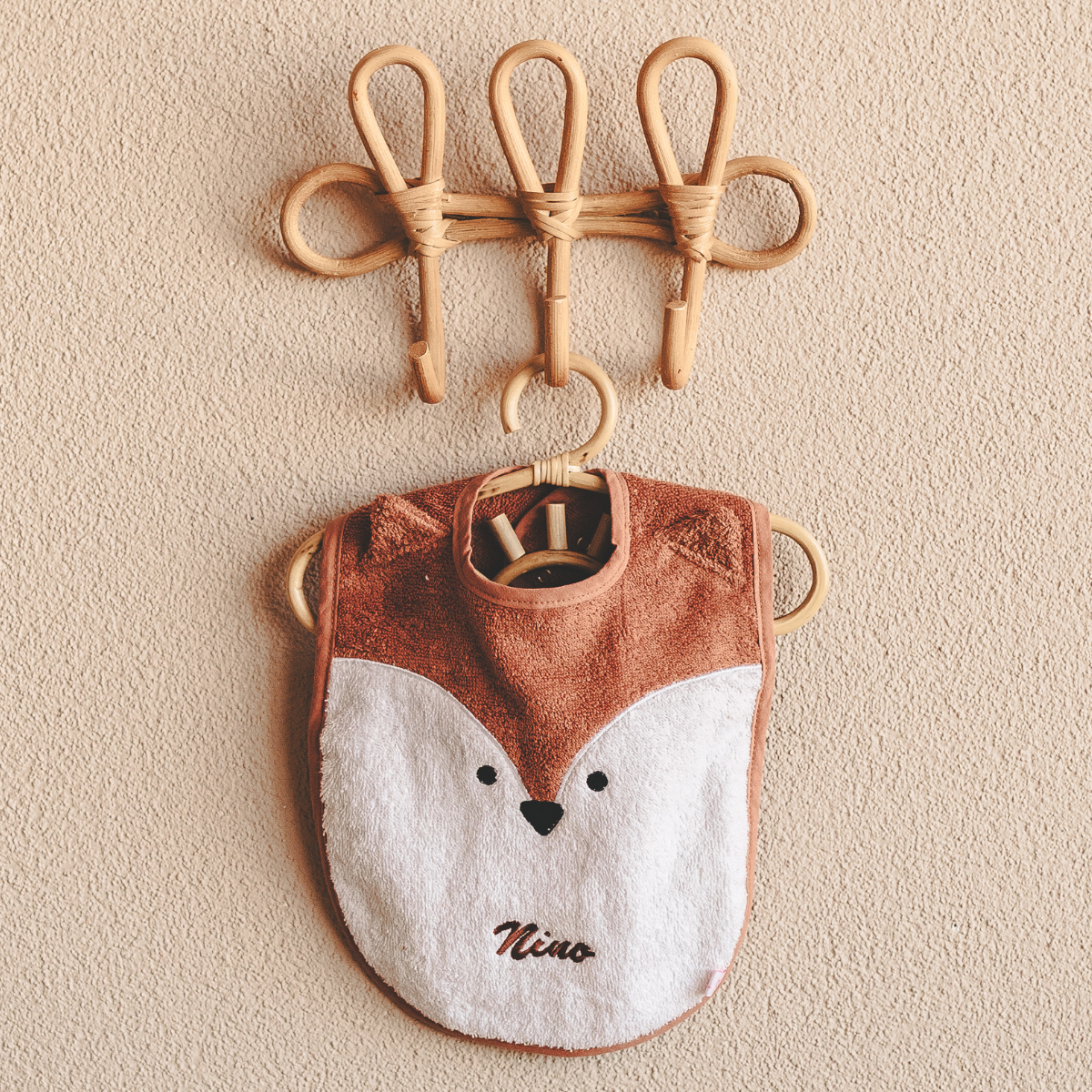 Babykleidung, Lätzchen, Tiermotiv, Stofflätzchen, Kleiner Fox Latz