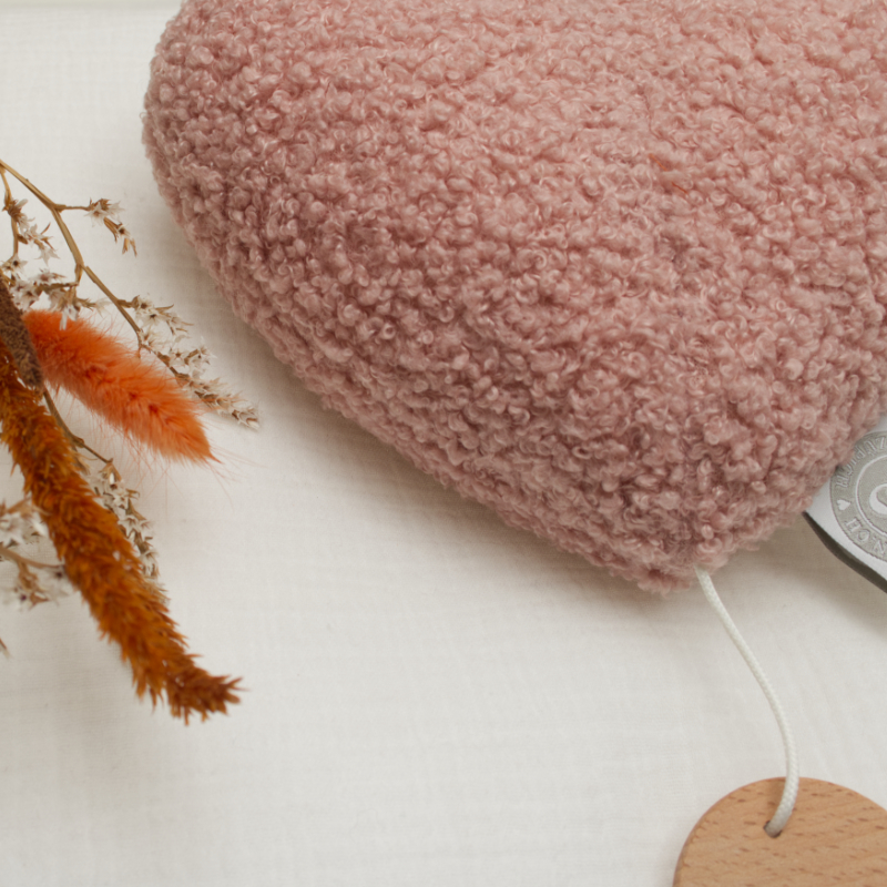 pink, bouclé, Kissen, Kissenbezug, Textilien