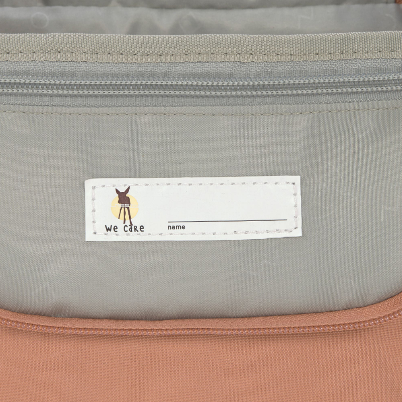 Reißverschluss, Tasche, Beutel, Grau, Label