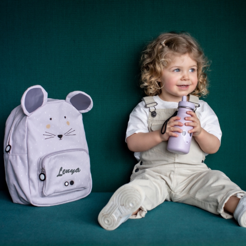 Rucksack, Rucksack, Maus-Design, Flieder, Kinder-Accessoire