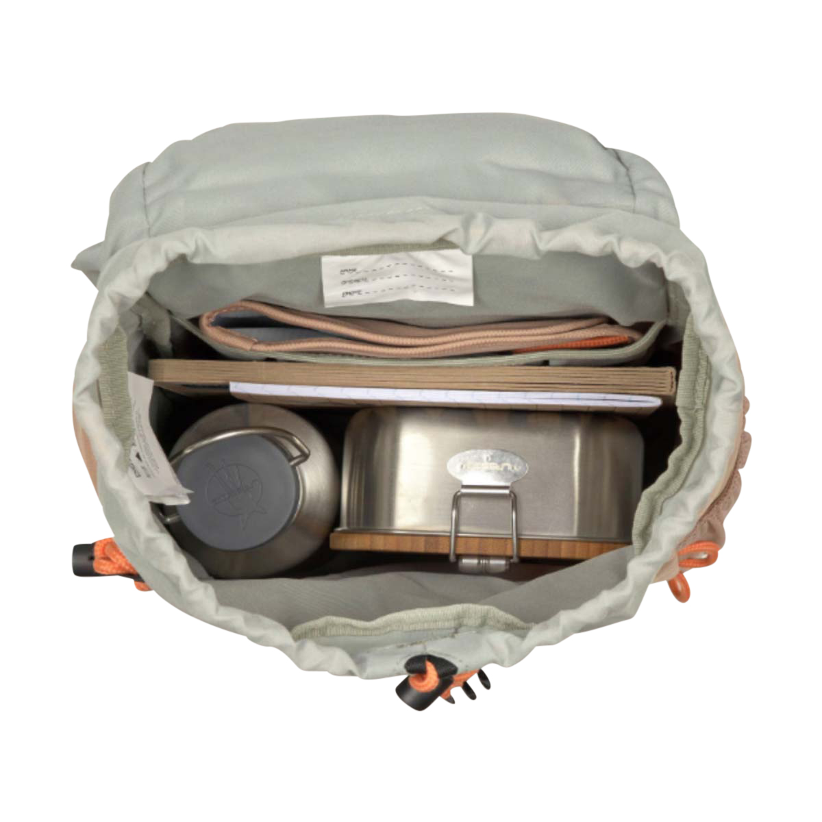 Rucksack, Snack-Tray, Camping-Set, Metal-Box, Gepolsterte Tasche