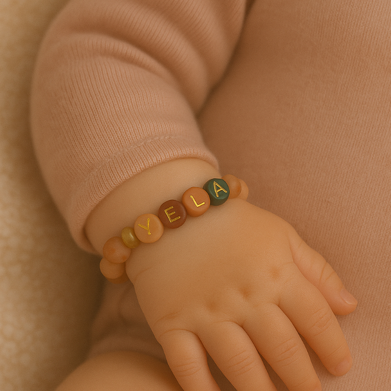 baby, Infant, Armband, Holzperlen, ELEAN?