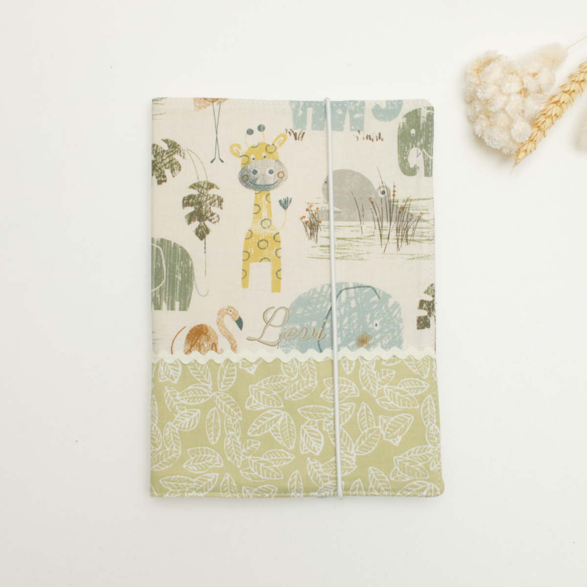 Notizbuch, Notebook, Giraffenmuster, Tiermotiv, Notizheft