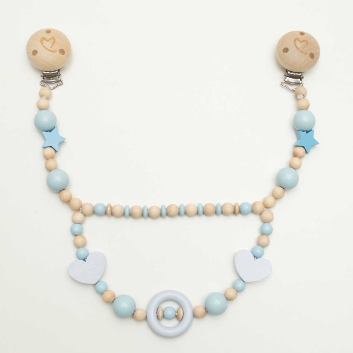 baby, teething, pacifier, perlenkette, blau