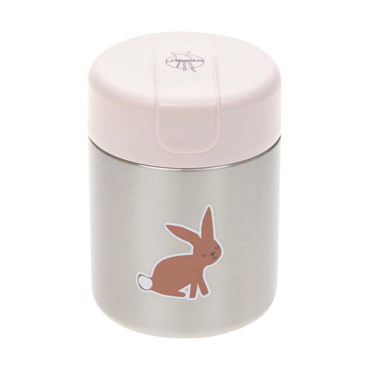Thermosflasche, Trinkbehälter, Rucksackglas, Kaffee/Kalt, Häschen-Design