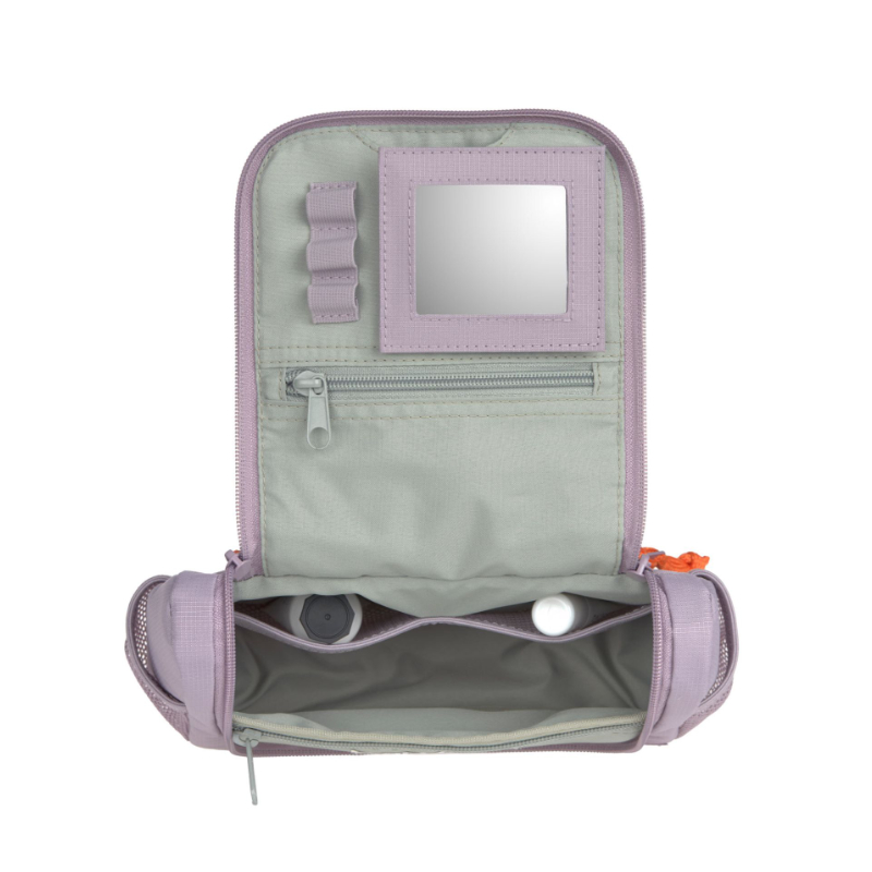 Kosmetiktasche, Makeup-Tasche, Etui, Reiseetui, Fliederfarben