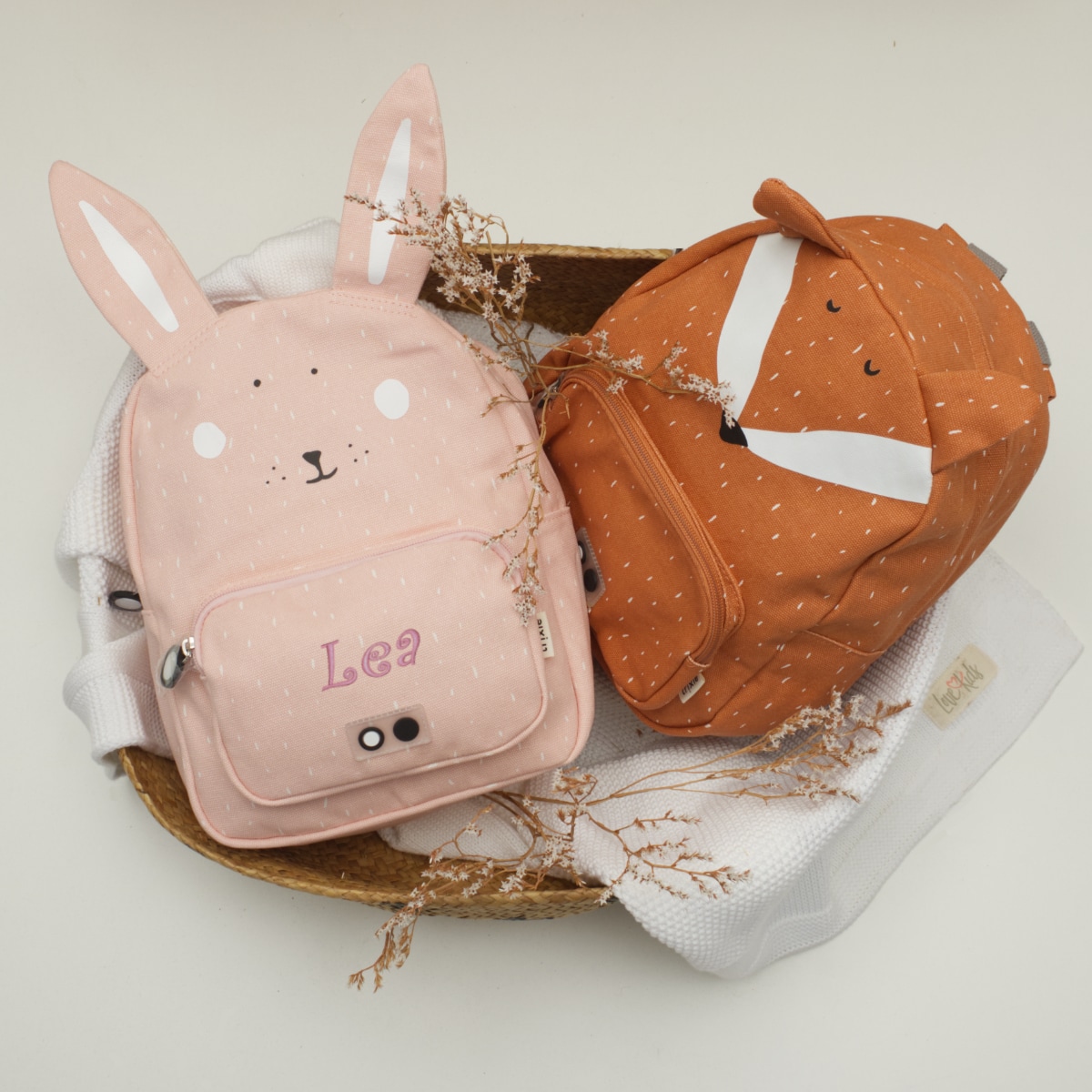 Rucksack, Kinder Tasche, Rosa Rucksack, Hase Ohren, Hellrosa