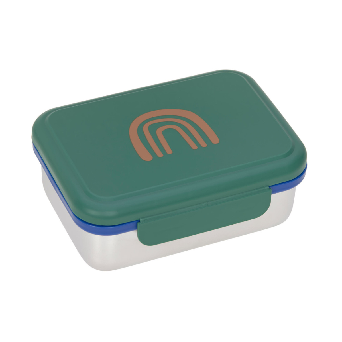 Lunchbox, Bento, Kunststoffbehälter, grüner Deckel, Behälter