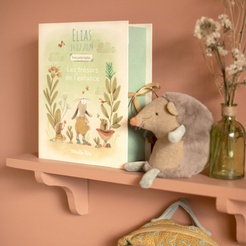 Kinderbuch, Filzspielzeug, Niedlicher igel, Deko-Shelf, Blumenflasche