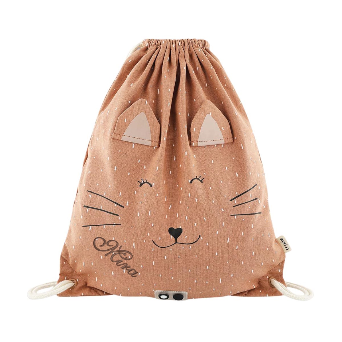 Rucksack, Rucksack für Kinder, Mausgesicht, Kordelzugtasche, Baumwoll-Drawstring-Tasche