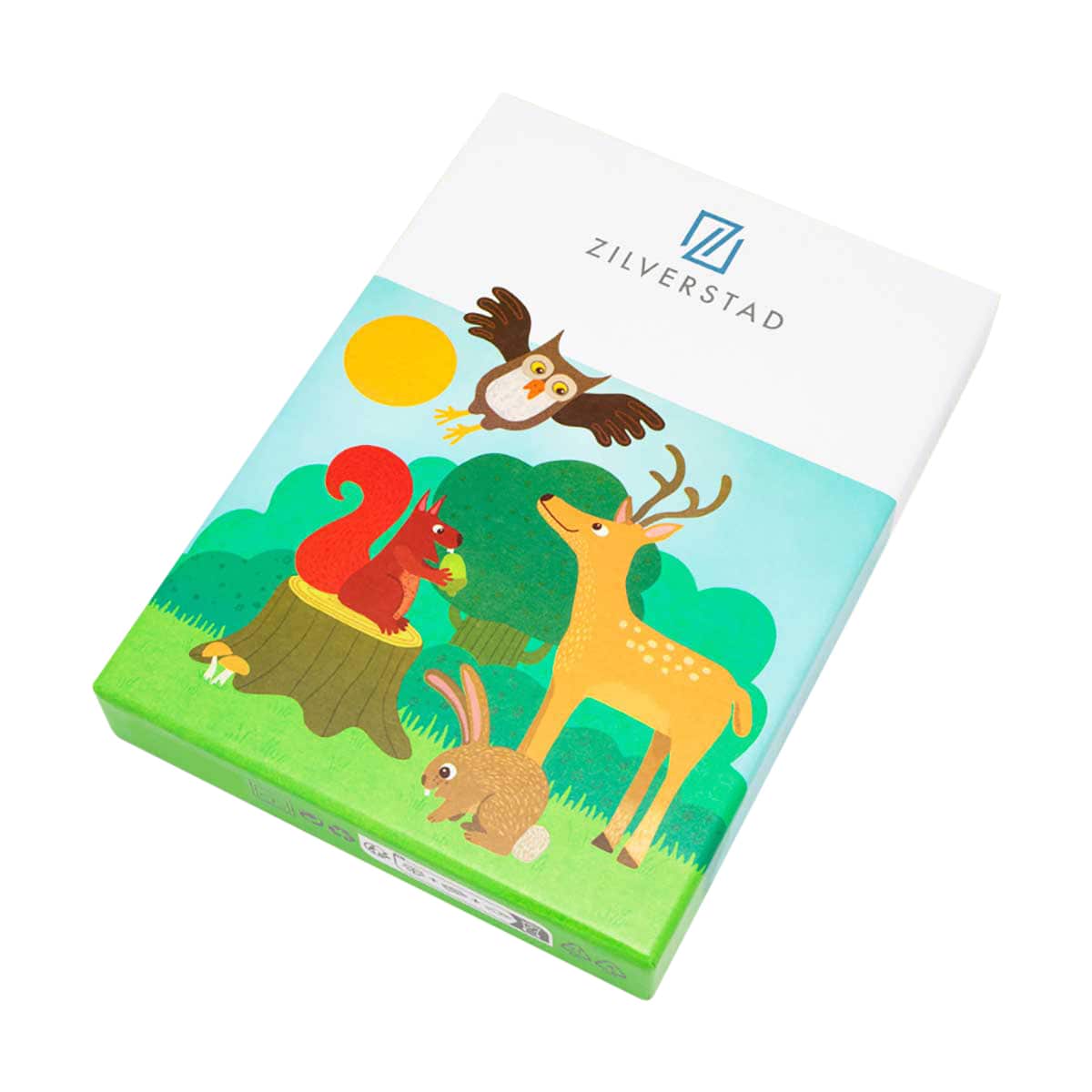 Puzzleschachtel, Tierwelt, Waldszene, Holzbox, Kinderspielzeug