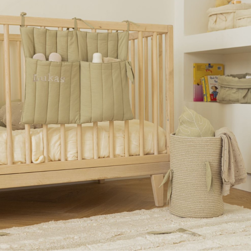 baby crib, kissen, aufbewahrungskorb, leinen, neugeborenenzimmer dekor