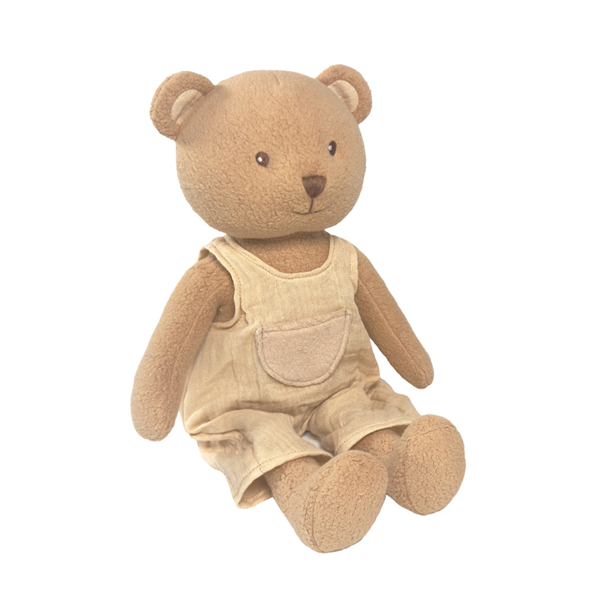 Teddy, Plushie, Bär, Overall, Beige