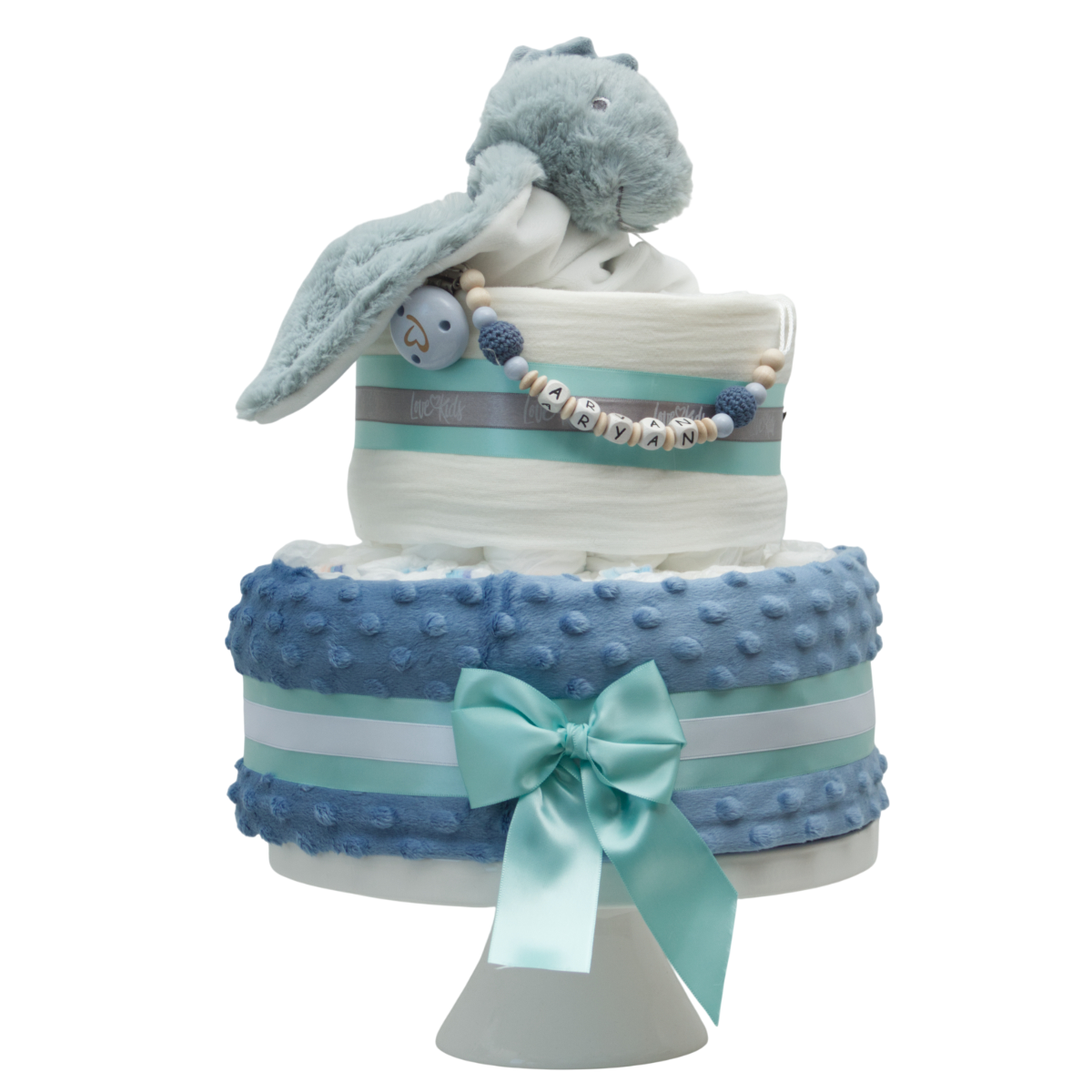 baby, Kuchen, blau, Fondant, Teddy