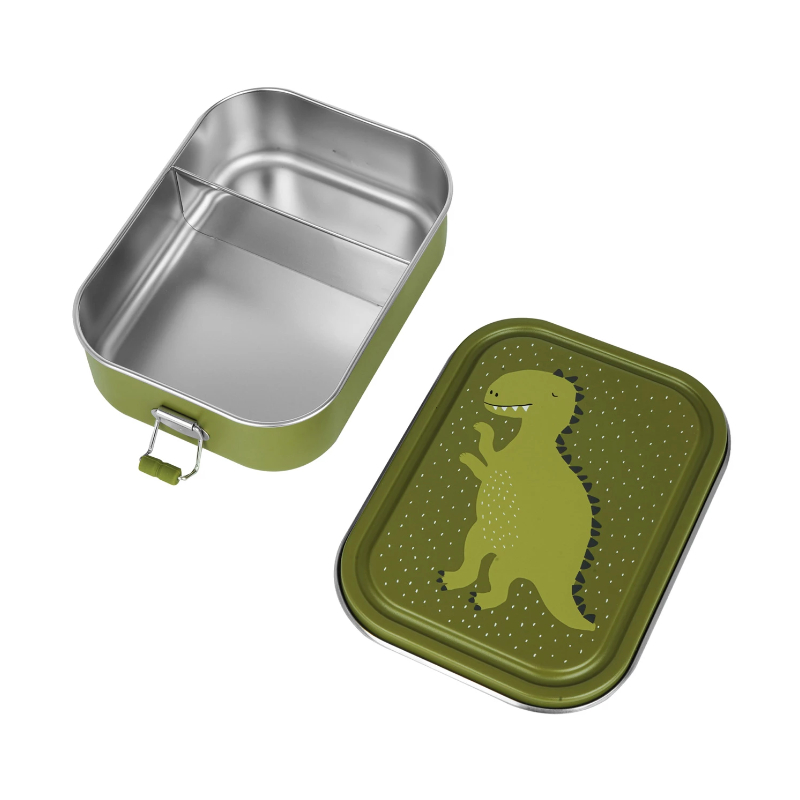 Lunchbox, Metall, Dinosaurier, Rechteckig, Deckel