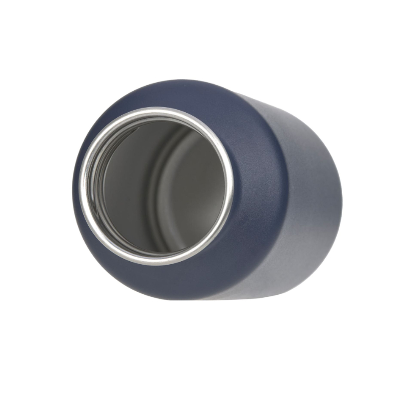 Material: metal, Farbe: blau, Verschluss: Schraubdeckel, Becheröffnung, Kaffee-/Tropfenbehälter?
