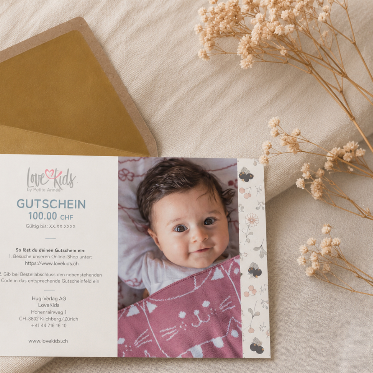 Gutschein, Baby, Kinder, Geschenk, Gutscheinkarte