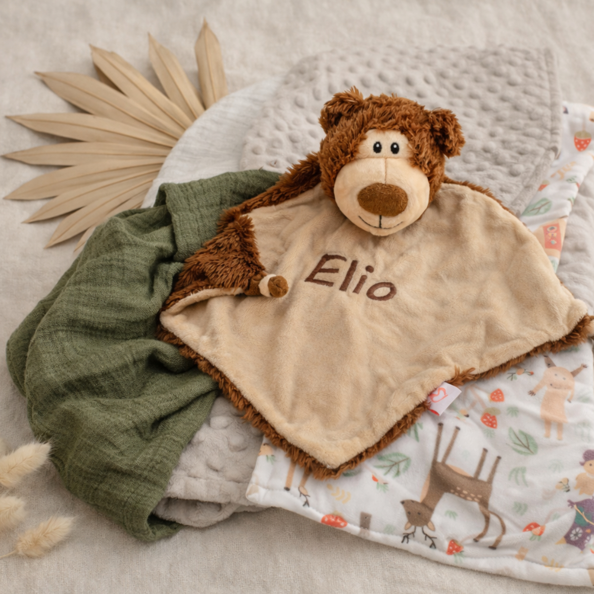 Plush-Spielzeug, Teddy-Bär, Decke, personalisiert, braun