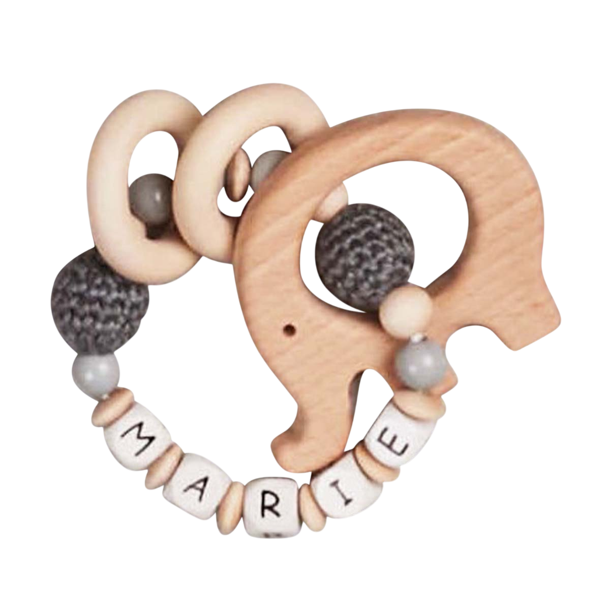 wooden, baby toy, teether, perls-beads, handmade