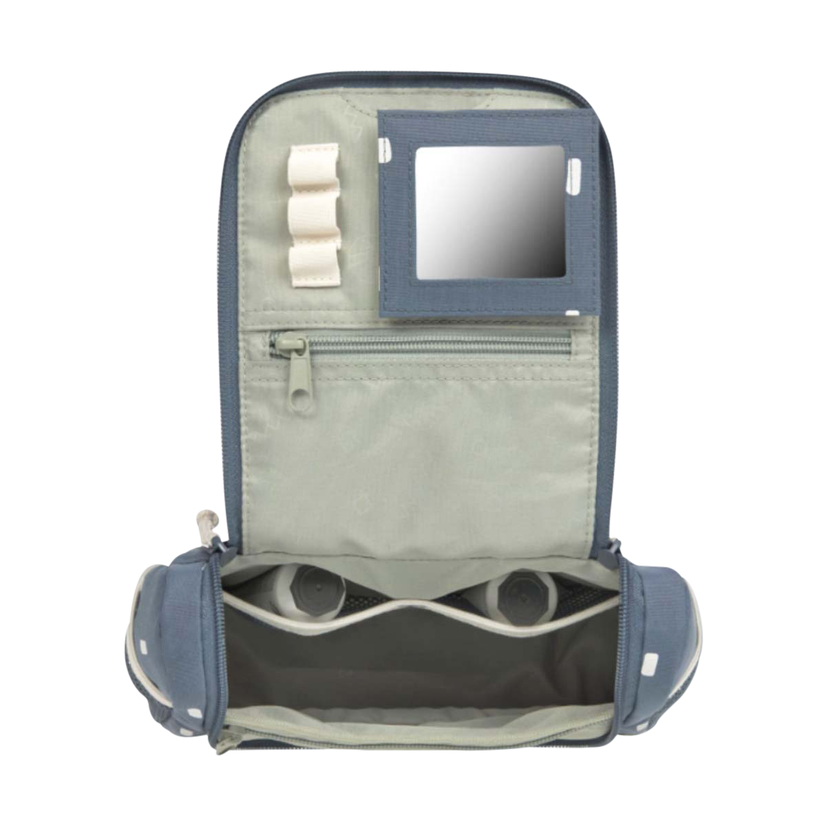 Makeup-Tasche, Reise-Organizer, Reißverschlusstasche, Spiegel, Beutel