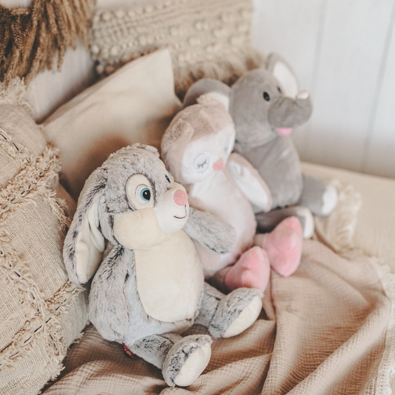 Oster, Spielzeug, Kuscheltier, Kaninchen, Grau