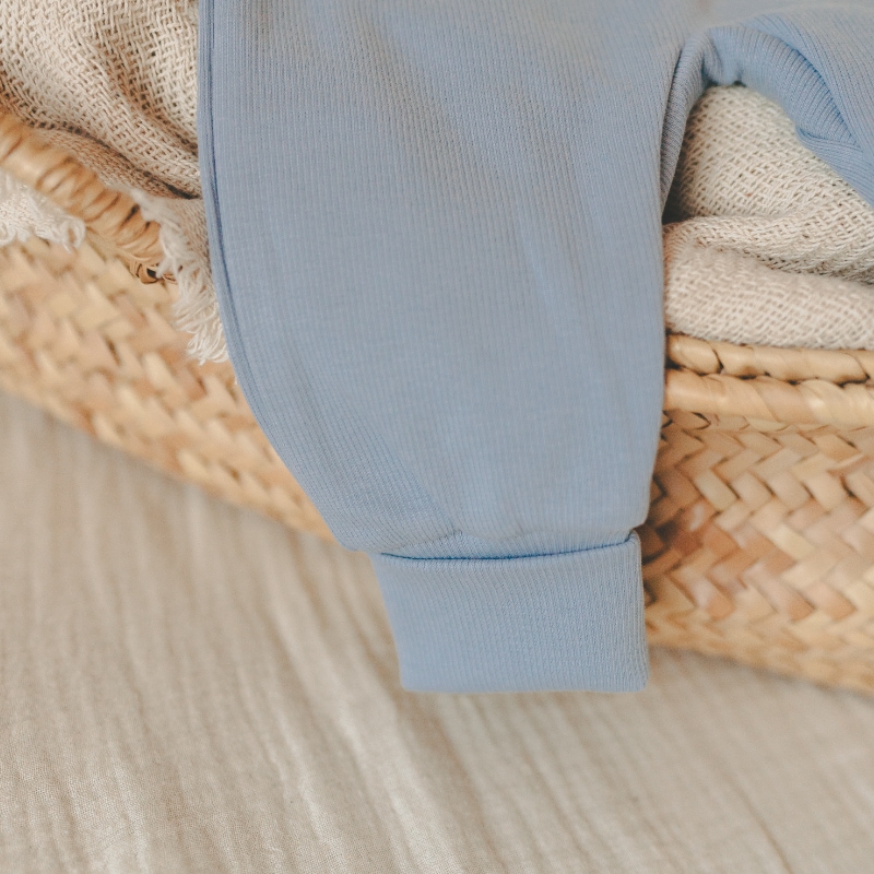 Hose, Nähanweisung, Blau, Knöchelbund, Kragenausschnitt