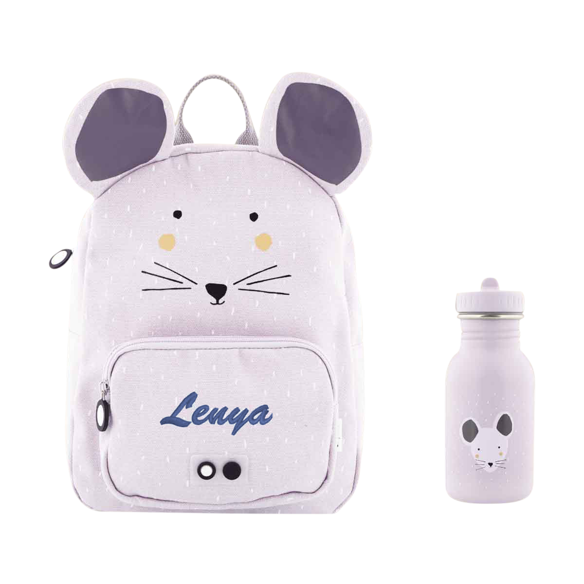 Rucksack, Kinder Rucksack, Maus-Design, Backpack, Trinkflasche