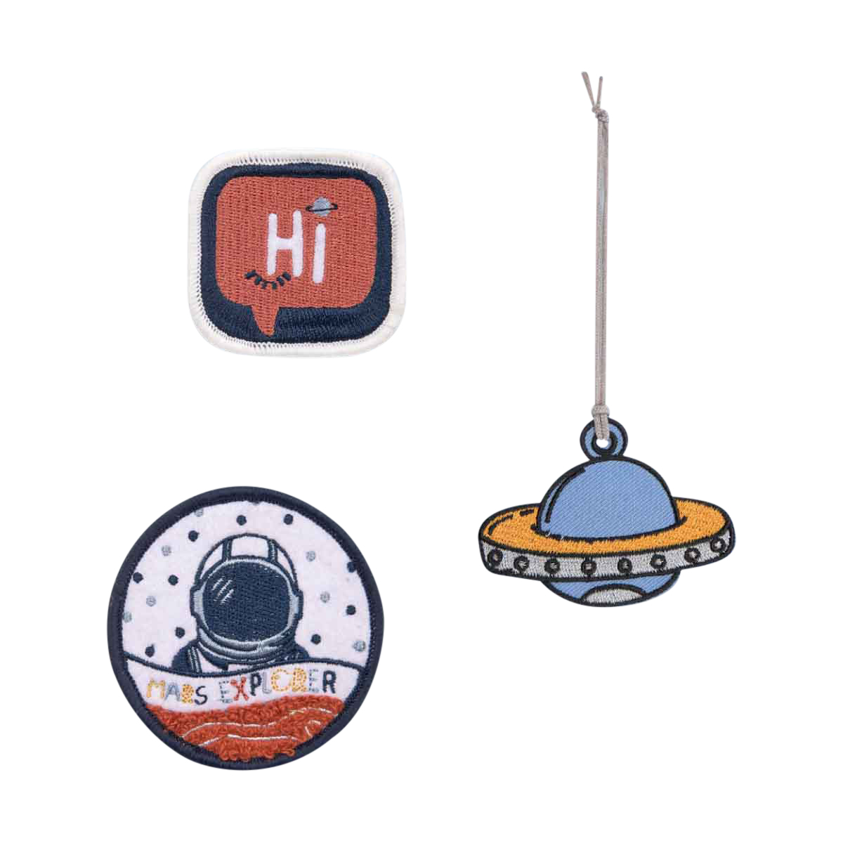 Patch, Astronaut, Mond, Planet, Weltraum-Abzeichen