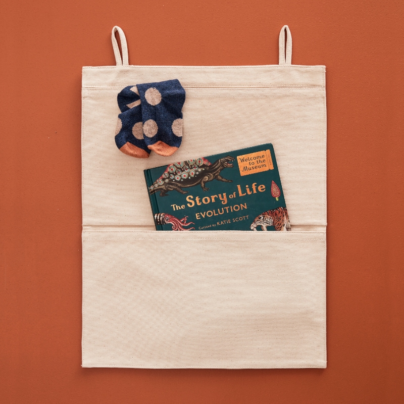 Canvas-Tasche, Ablageeinsatz, Buch, Schleife, Accessoire