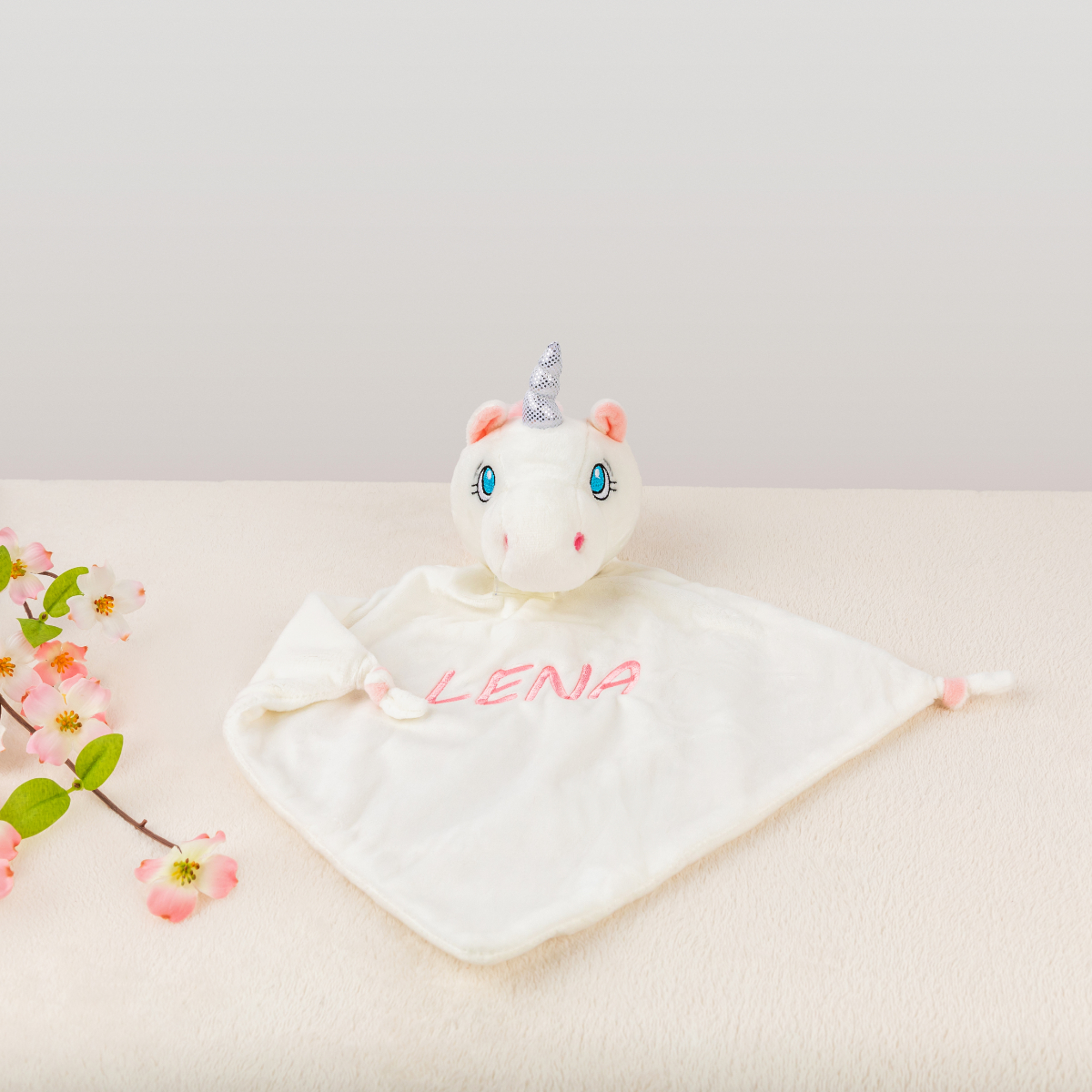 Plüsch, Einhorn, Schmusetuch, Hülle, Personalisiert