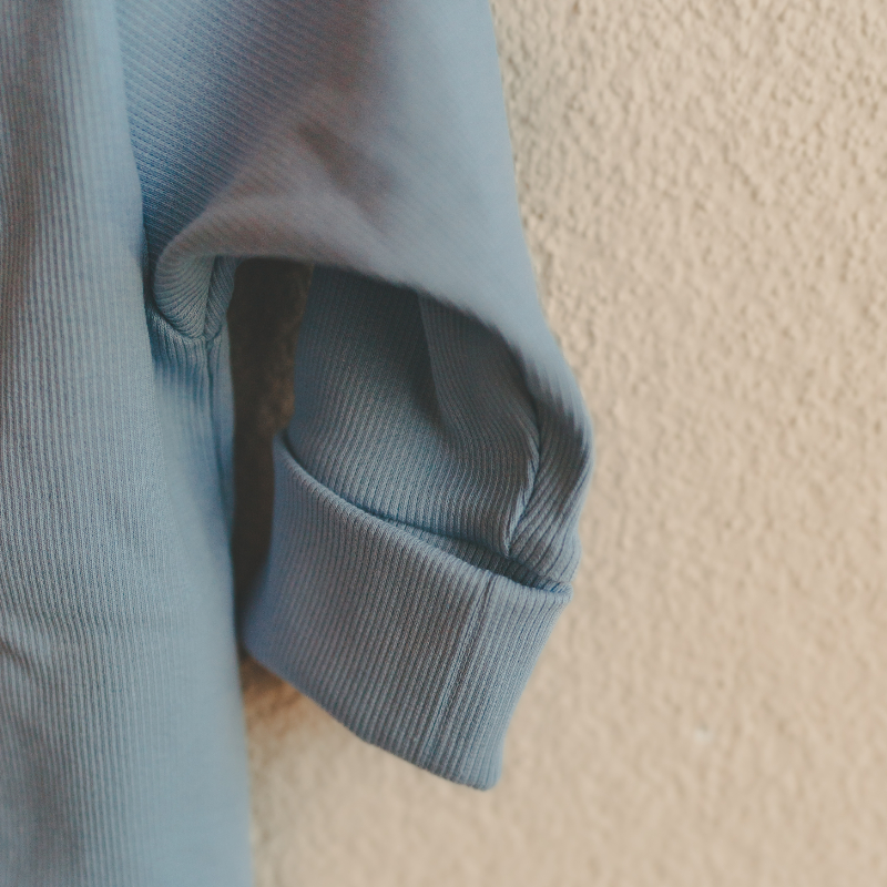 sweatshirt, sleeve, cuff, blue, knit