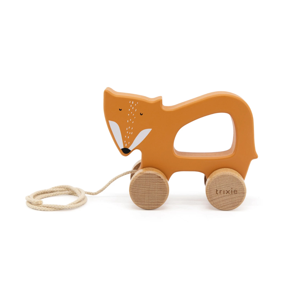 Stofftier, Räucherholz?, Holzspielzeug, Ziehspielzeug, Fuchsfigur
