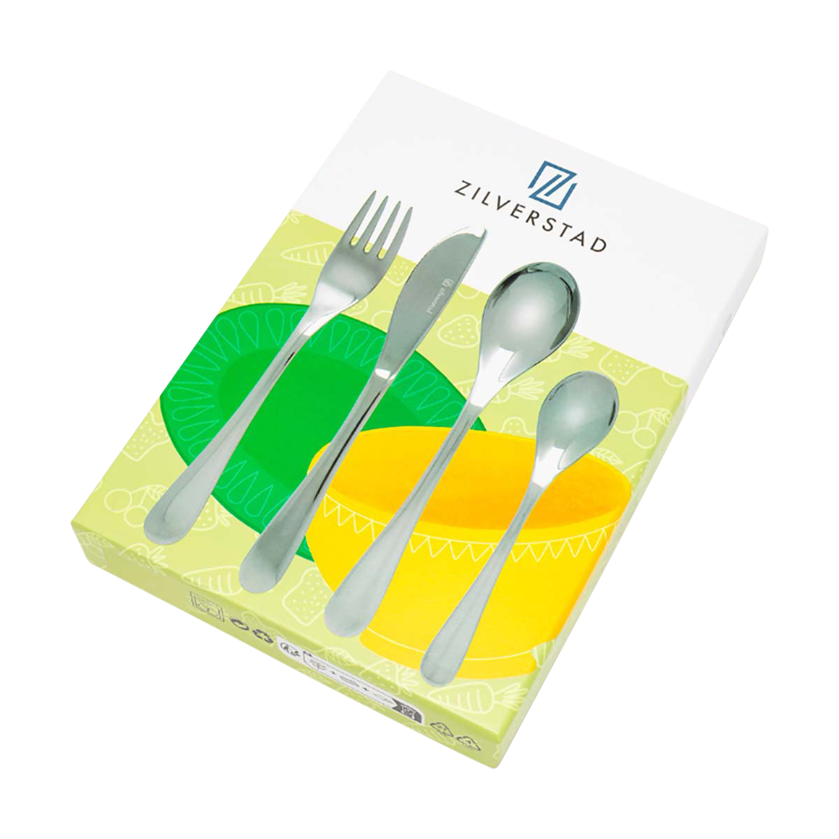 Gabel, Löffel, Besteckset, 4-teilig, Kompakt