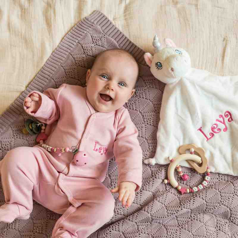baby, onesie, pink