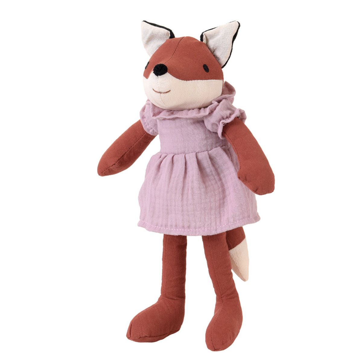Plushie, Fuchs, Kleid, Rosa Kleid, Spielzeugfigur
