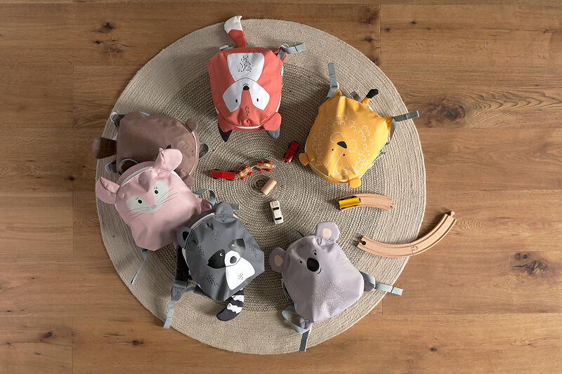 Spielzeugrucksack, Kinder-Rucksack, Tiermuster, Kuschelrücken, Kleiner Reisebegleiter