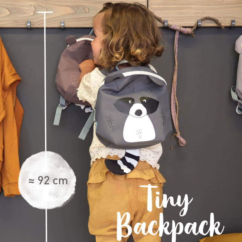backpack, kids, gray, animal, panda