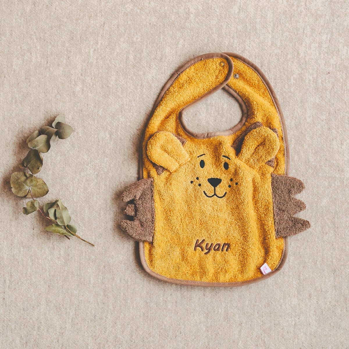 baby_bib, gelbe_baby_lätzchen, tierisches_lätzchen, kleinkind_lätzchen, weiches_gewebe
