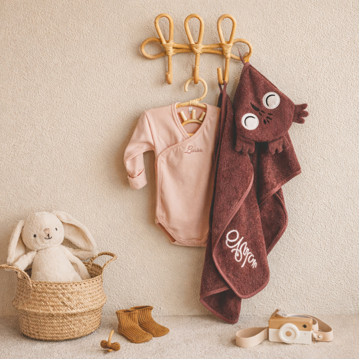 Baby Kleidung, Babykleidung, Tasche, Handtuch, Korb