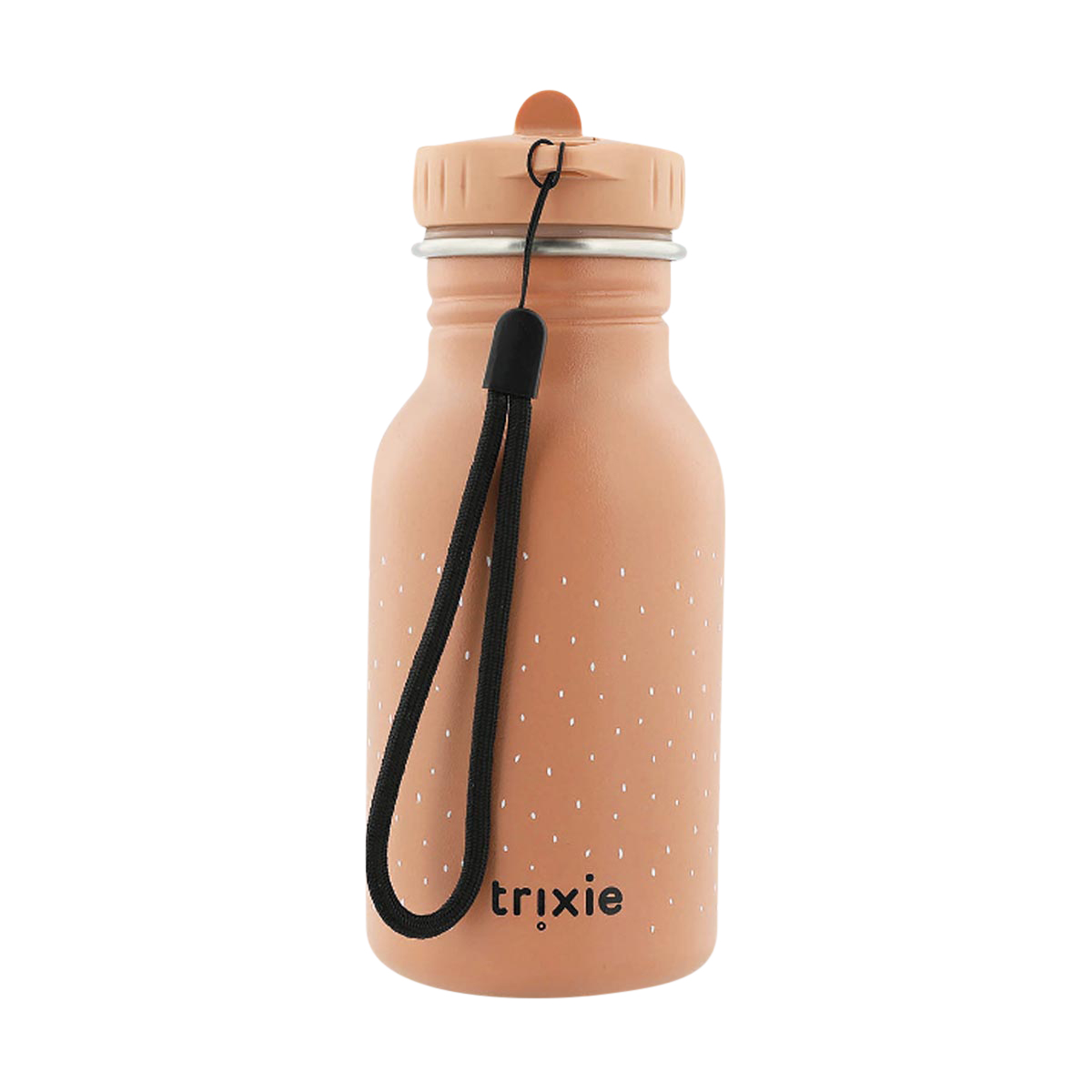 Trinkflasche, Wasserflasche, Terracotta-Farbe, Halteband, Kugelverschluss