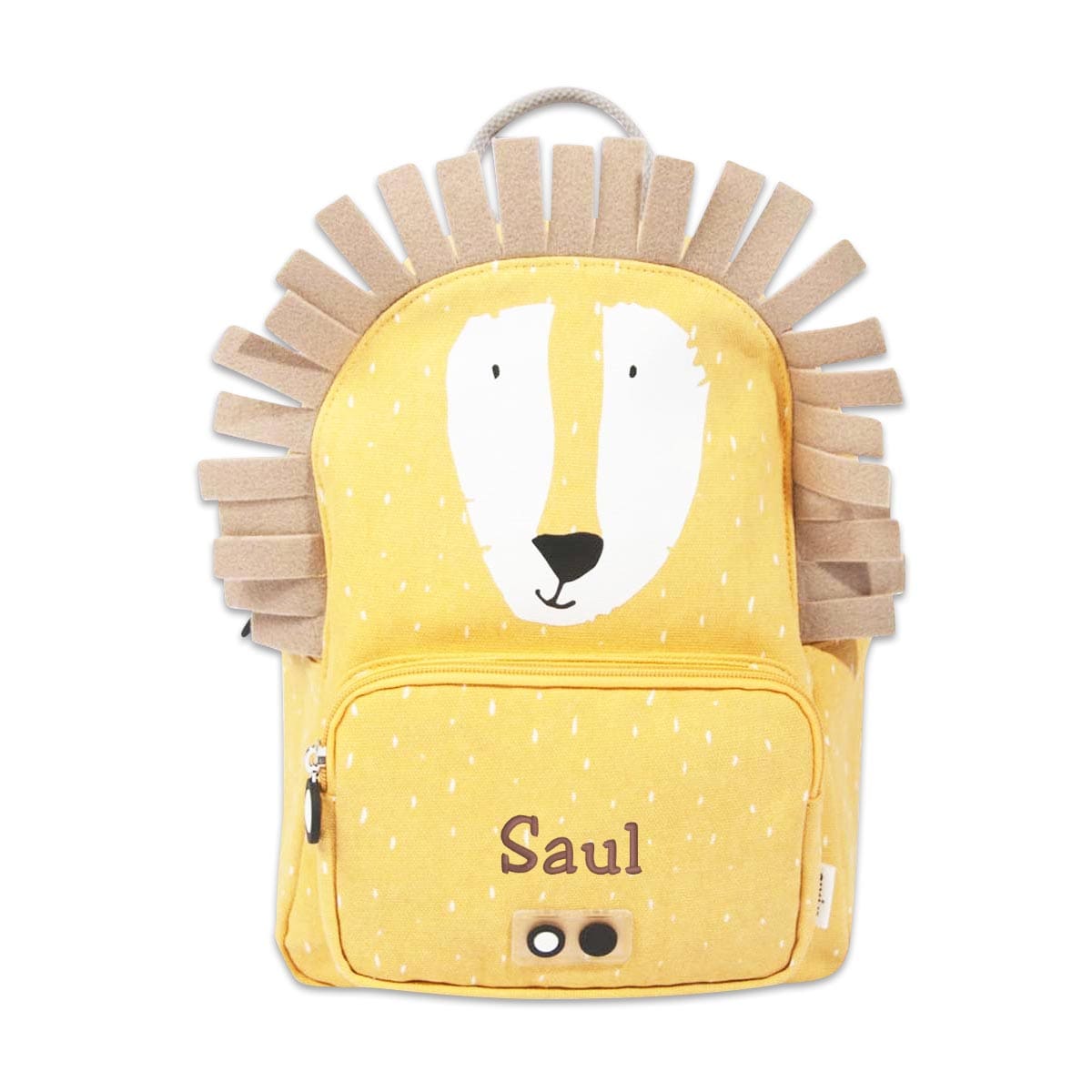 Rucksack, Kinderrucksack, Gelber Rucksack, Tiermotiv, Fransen-Detail