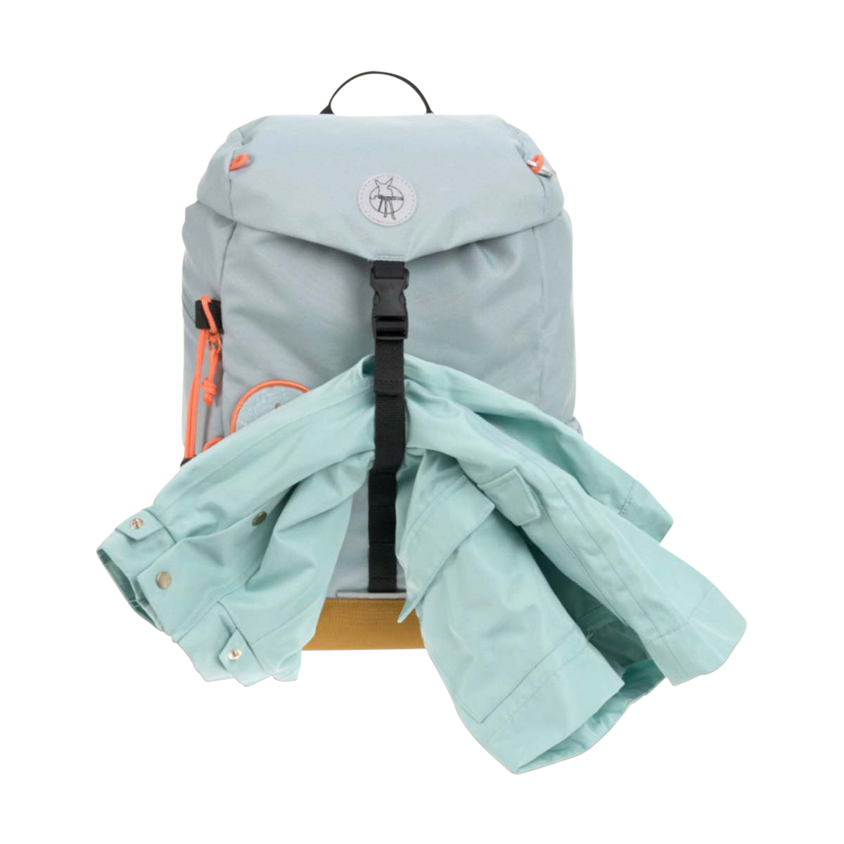 Rucksack, Duffle-Style, Brustgurt, Hellblau, Outdoor-Ausrüstung