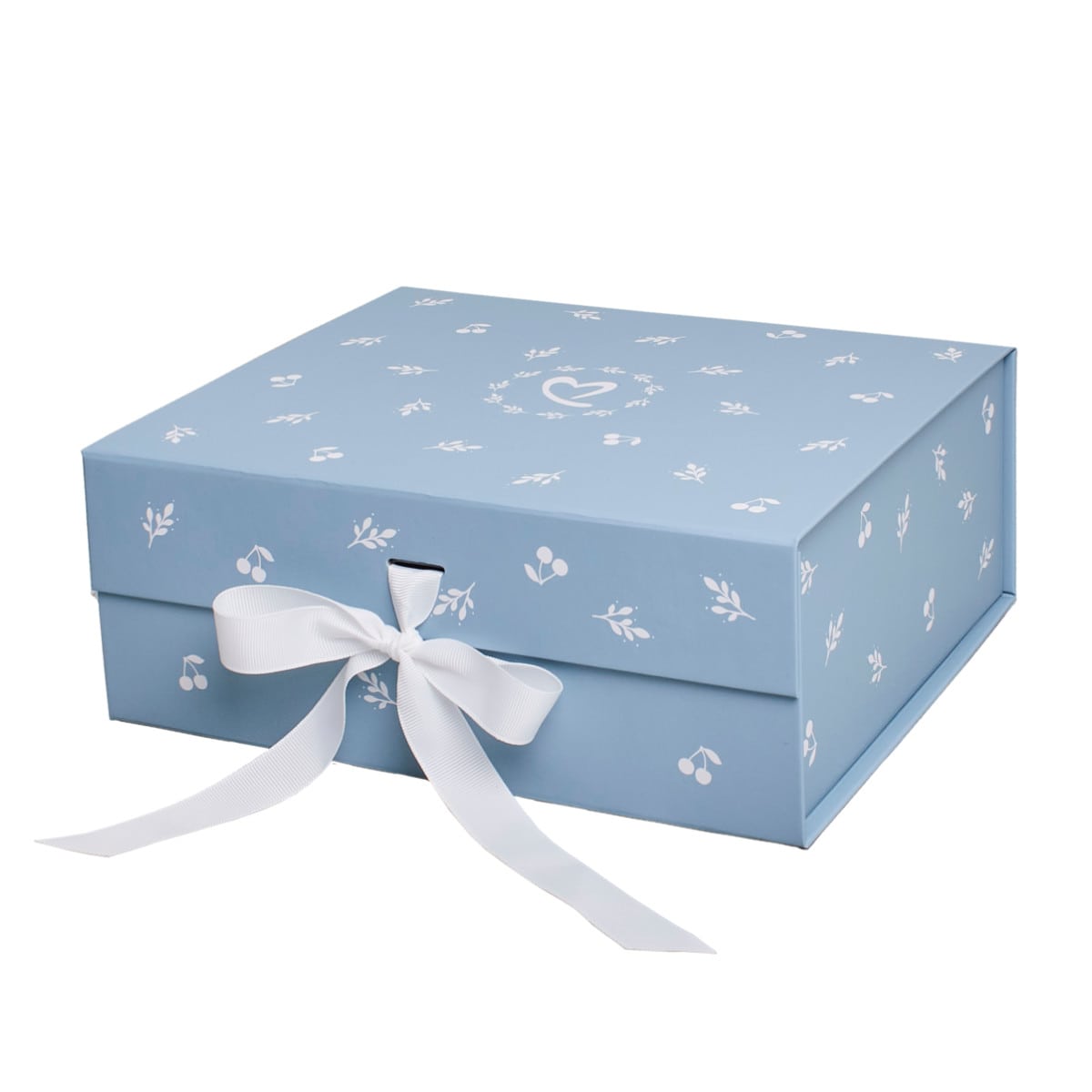 Geschenkbox, Schachtel, Blau, Bandaufkleber, Muster