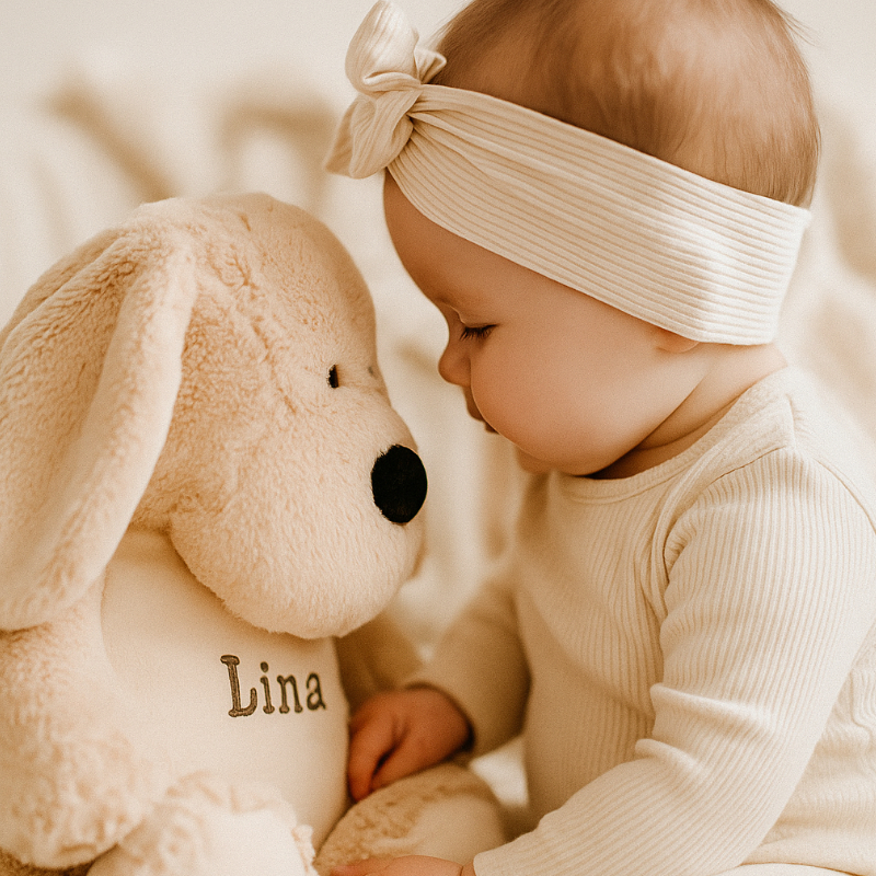 baby, soft, bib, headband, teddy