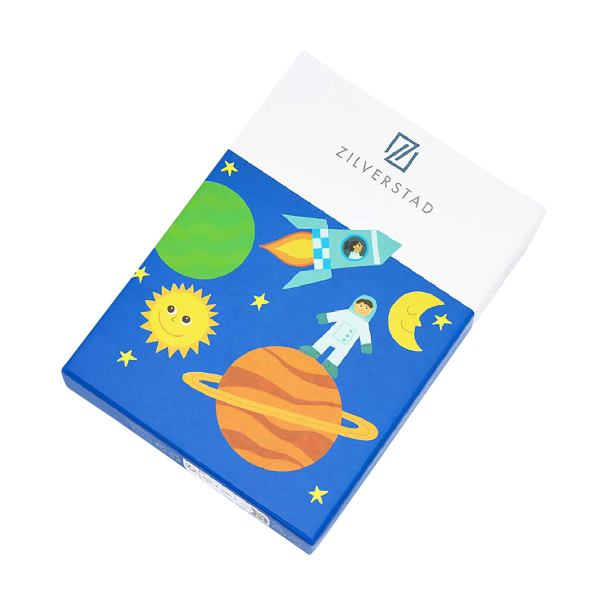 Kinderbuch, Weltall, Rakete, Planet, Mond