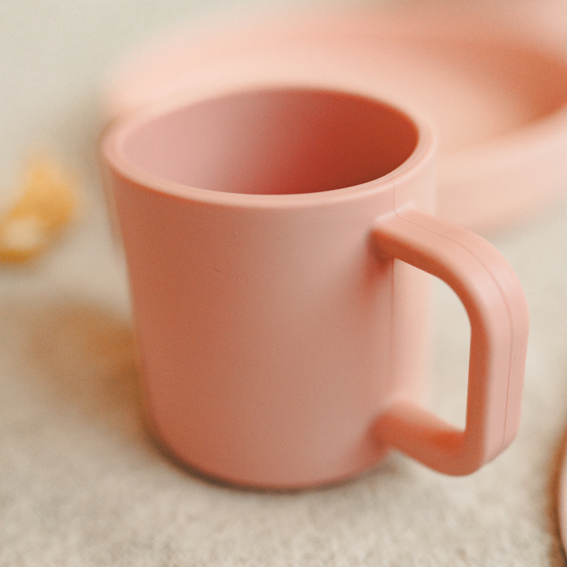 mug, rosa, keramik, griff, kaffee tasse