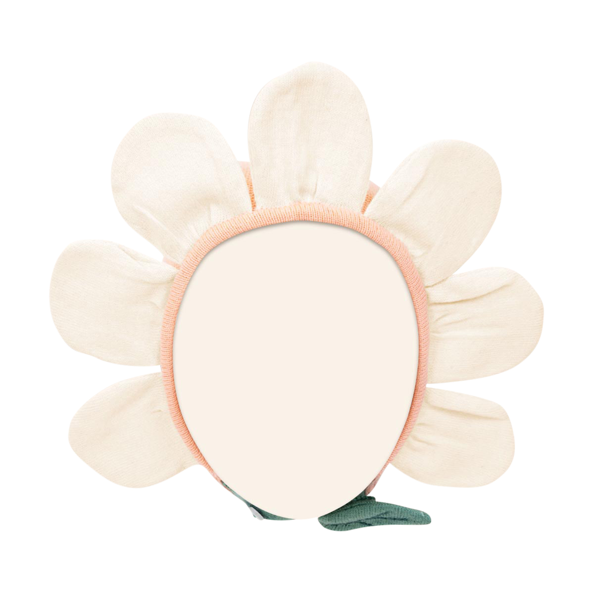 Blume, Sonnenblume, Haar-Accessoire, weicher Stoff, rosa Rand